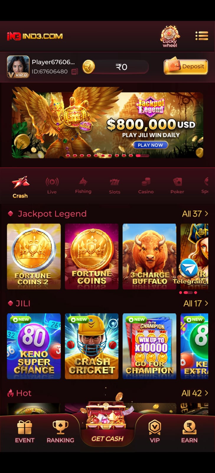 ind3 slots